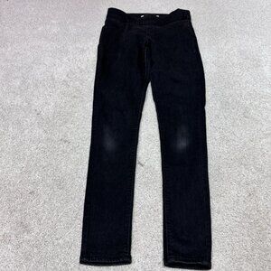 Old Navy Jeans Rockstar Jegging Black Black Pull On Faux Pockets Size 2